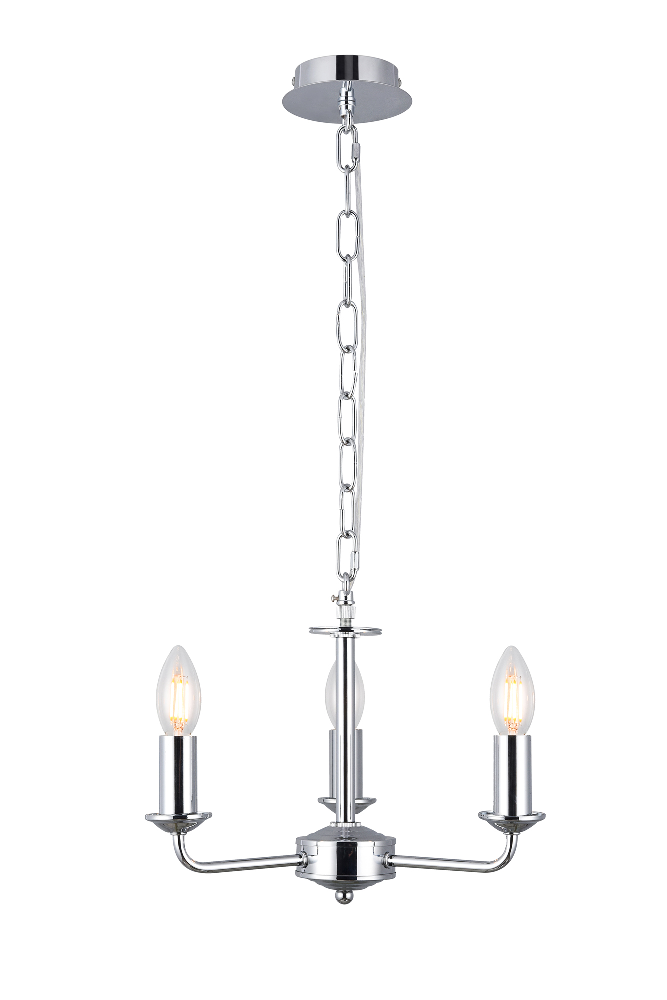 Banyan Pendant 3 Light Polished Chrome D0354  Deco Banyan
